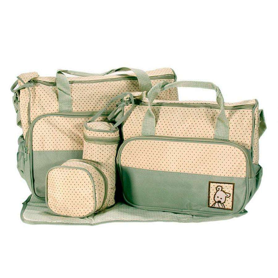 5 in 1 Multifunctional Diaper Bag (GREEN)