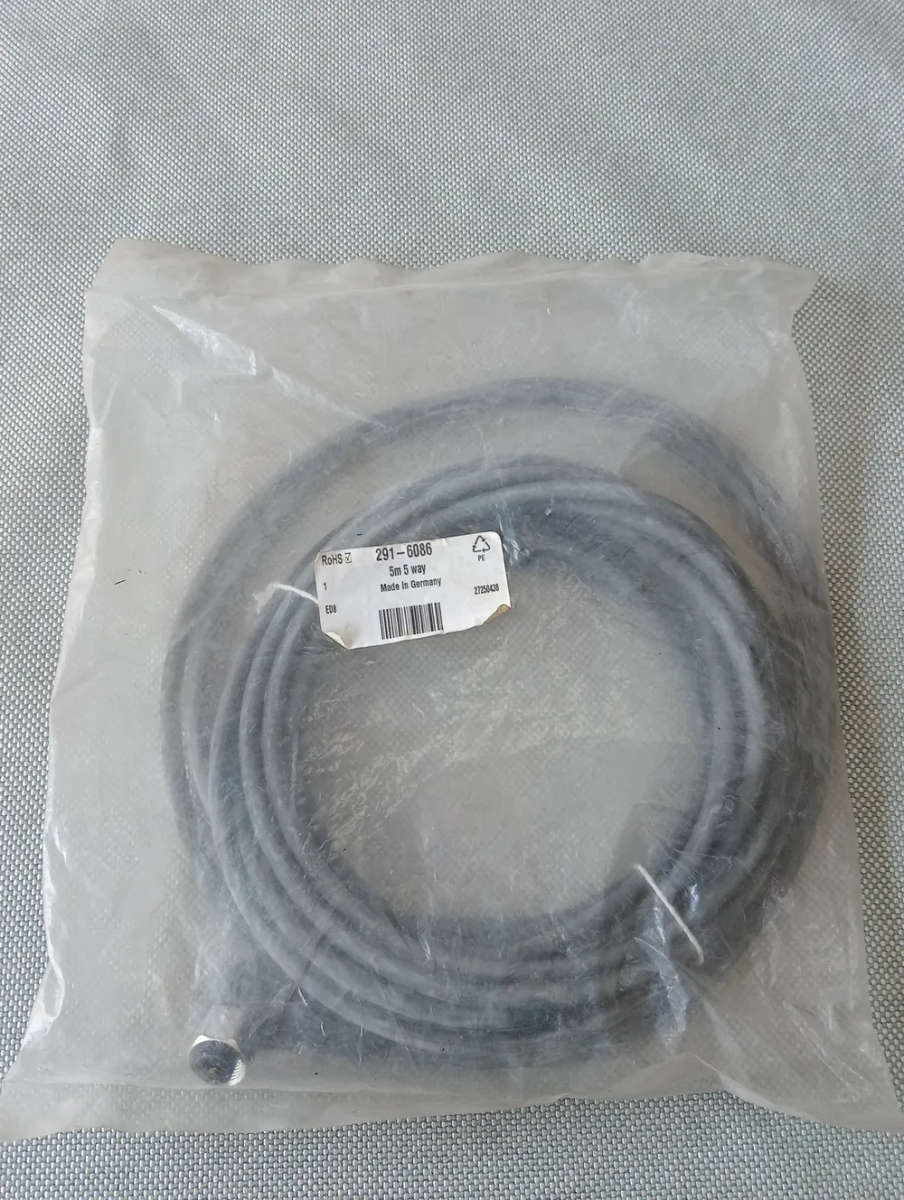 Binder - M12 Angle 5 way Sensor Cable 5m ROHS/291-6086 - NEW