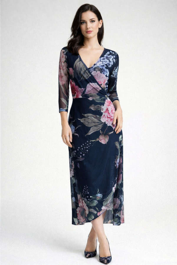 Hibiscus Wrap Around Dress