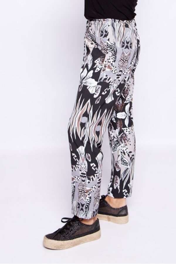 Orchid Blooms Pull-String Trousers