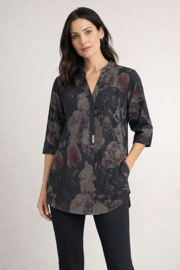 Dark Floral Top