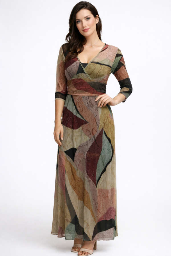 Harlequin Empire Dress