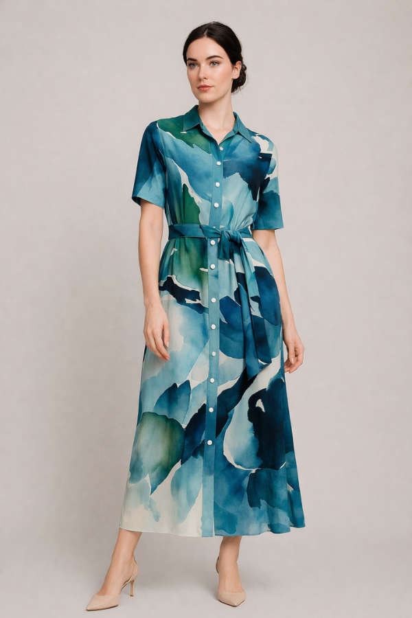 Oceanic Blooms Dress