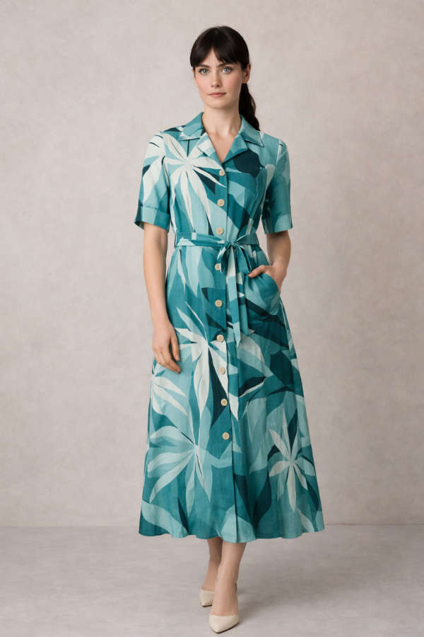 Watercolour Florals Dress