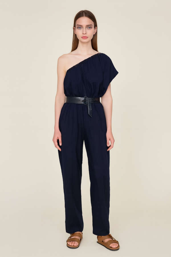 Off-Shoulder Jumpsuit Black
