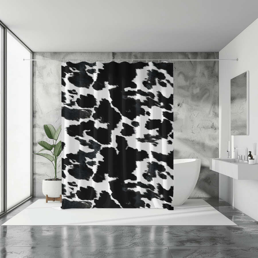Cow Skin Shower Curtain
