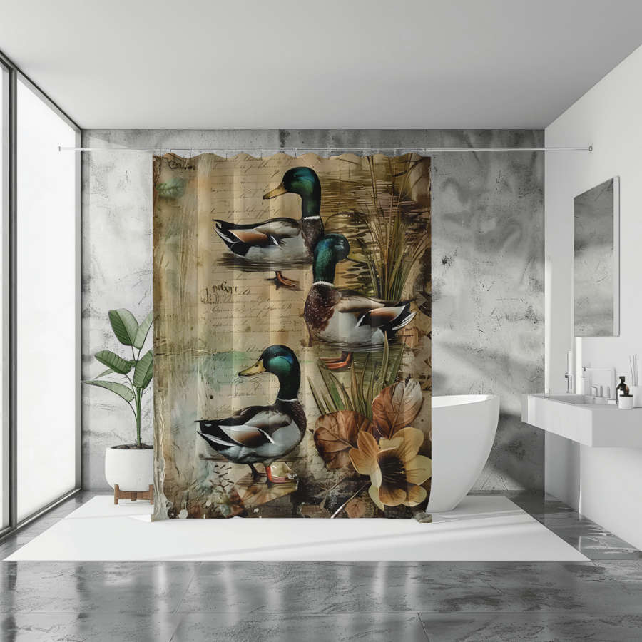 Ducks Shower Curtain