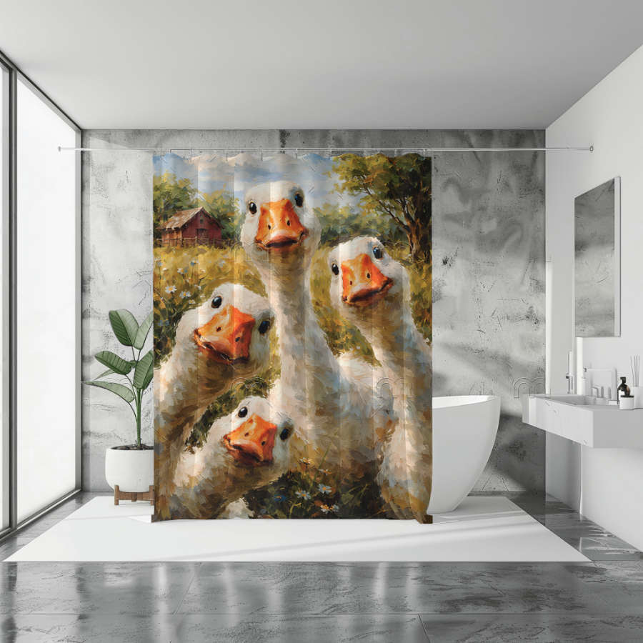 Geese Shower Curtain