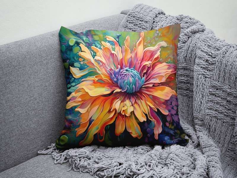 Large Flower Scatter Cushion