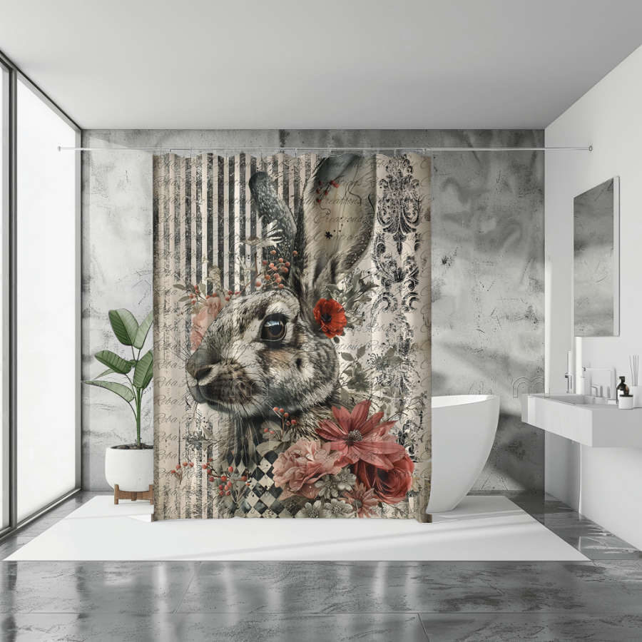 Rabbit Shower Curtain