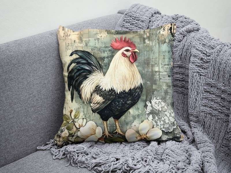 Rooster #2 Scatter Cushion