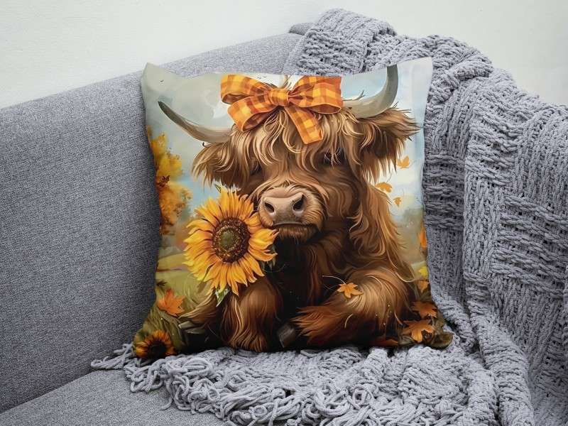 Sunflower Calf Scatter Cushion