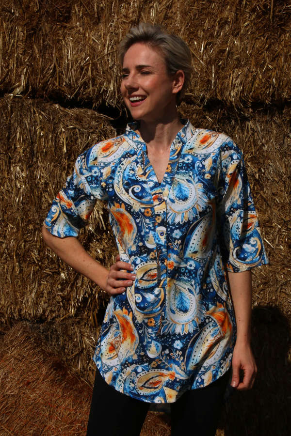 Passionate Paisley Top - M
