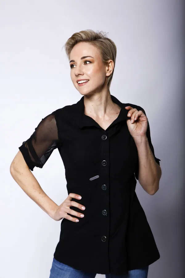 Elegant Black Top - Small