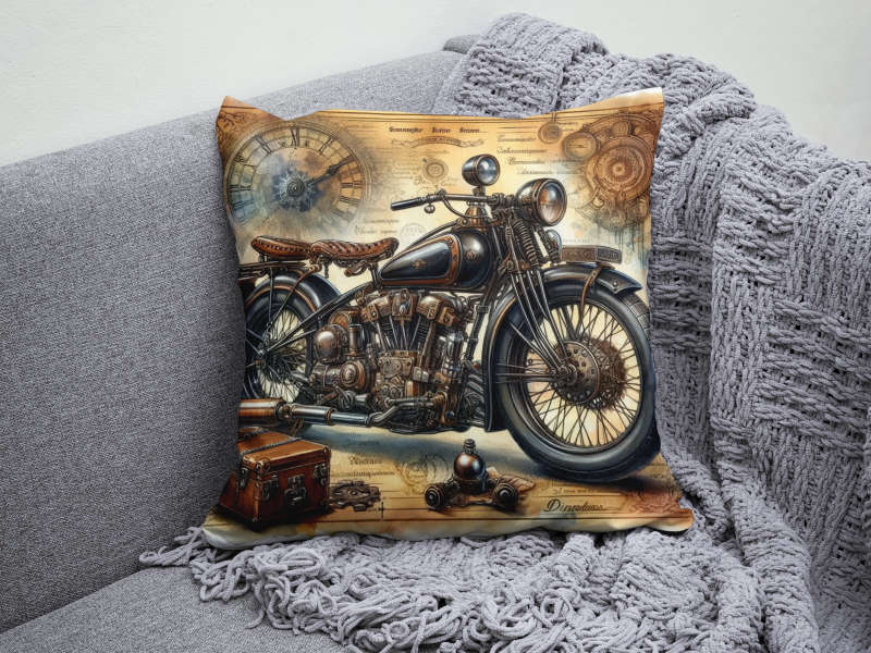 Vintage Bike 2 Scatter Cushion