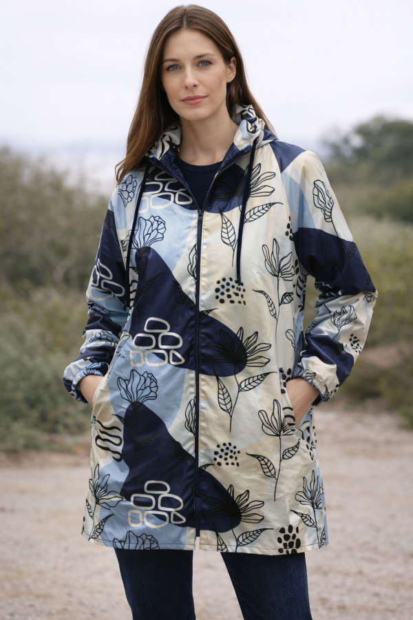 Blue Hues Raincoat - 2XL