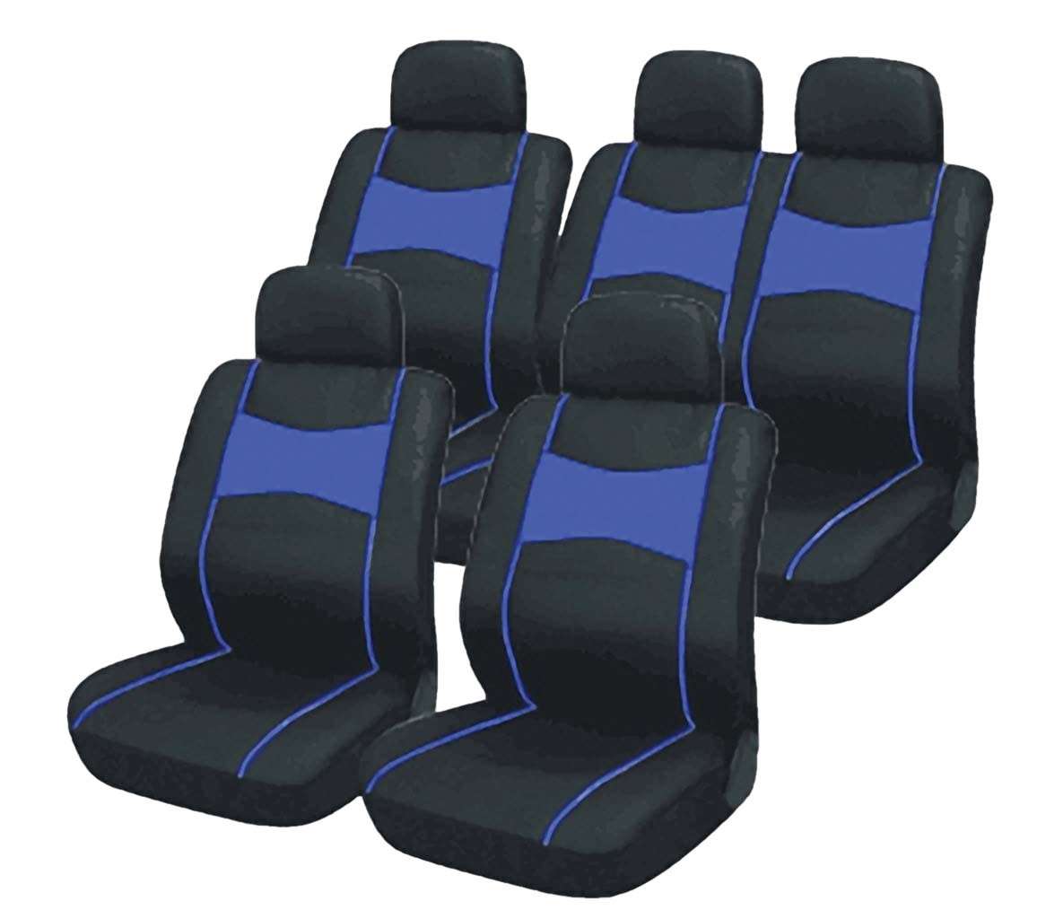 10 Piece SUV Seat Cover Set - Blue