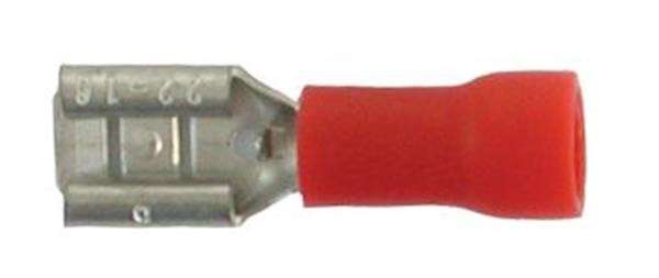 Red Female Radio Terminal - 4.8mm - 10 Pieces