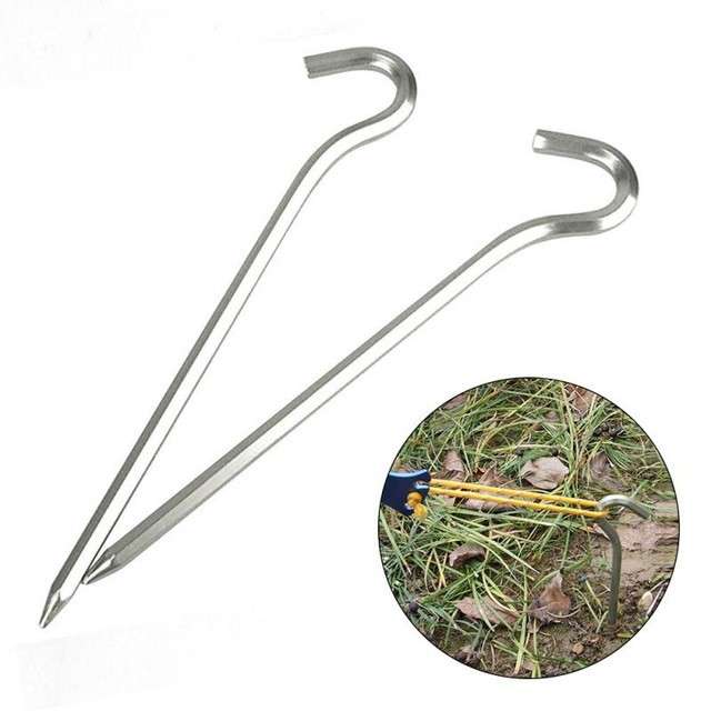 Tent Leg Peg - Hook Type - 6mm x 400mm