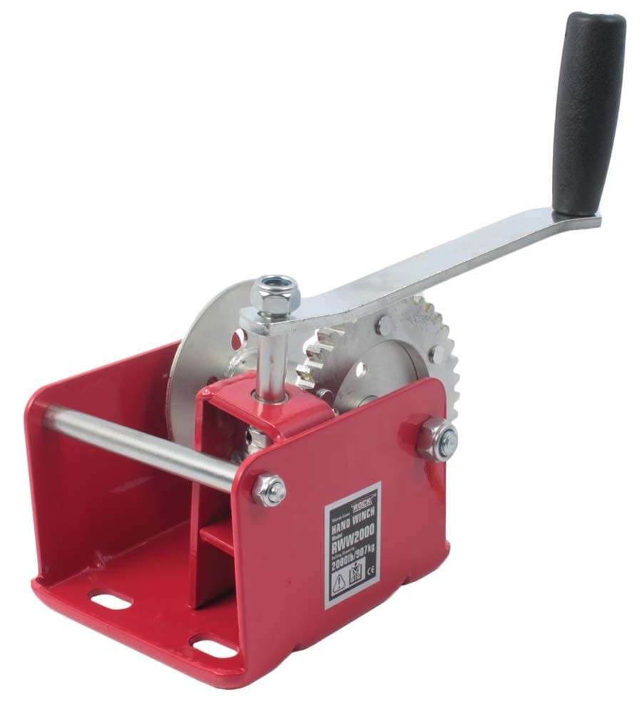 2000LB Hand Winch with Worm Gear and Brake