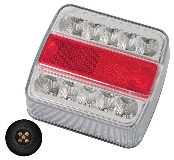 Universal LED Trailer Lamp - 12 Volt with Plug Ends