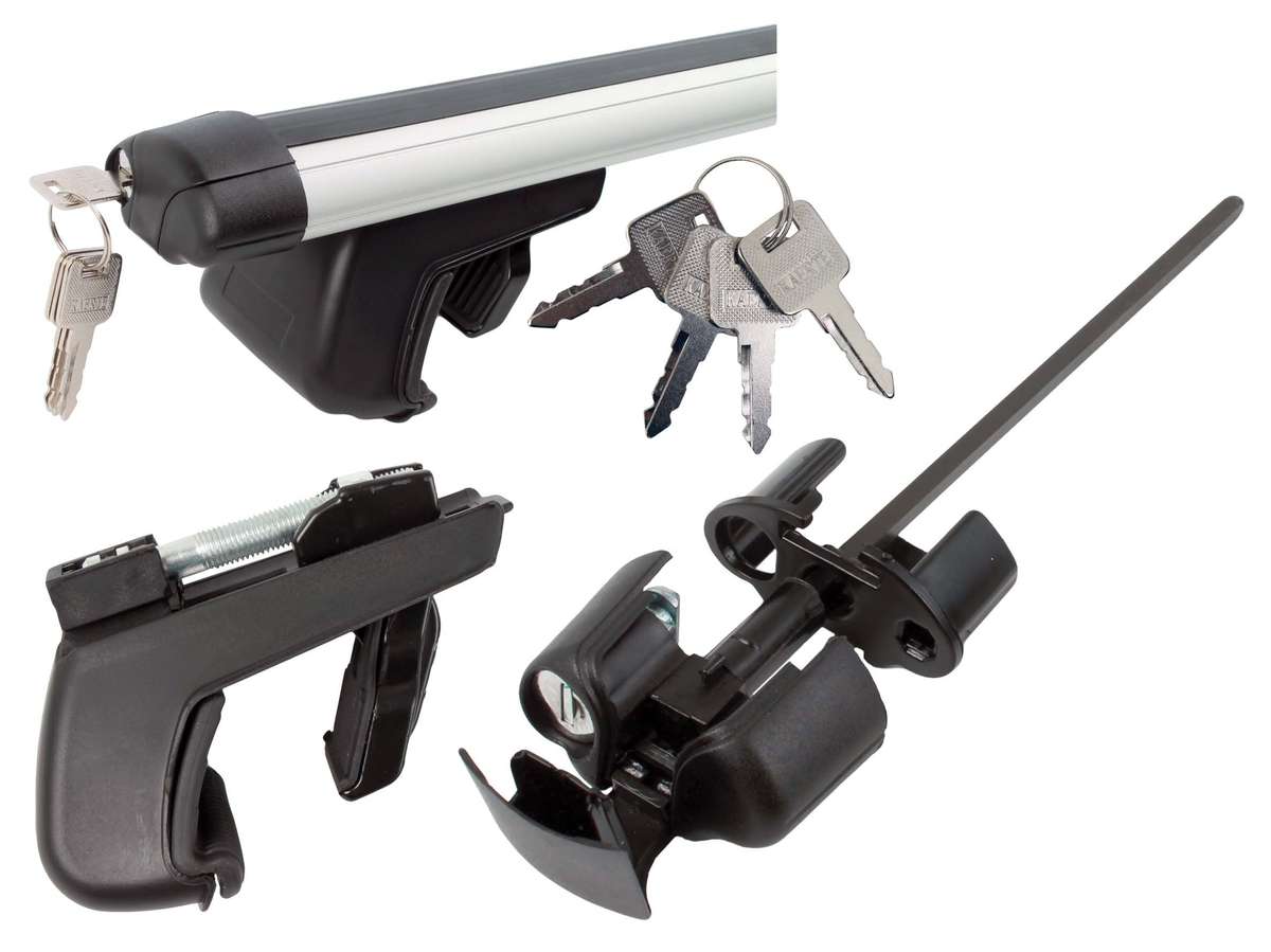 Aluminium Roof Rack that fits on Closed Roof Rails - 120cm Length - SHOP SOILED!!!