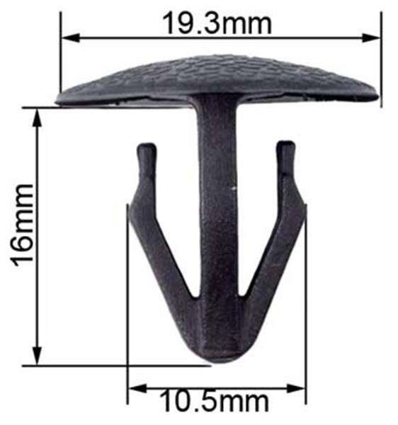 Panel Clips - 8mm - Nissan