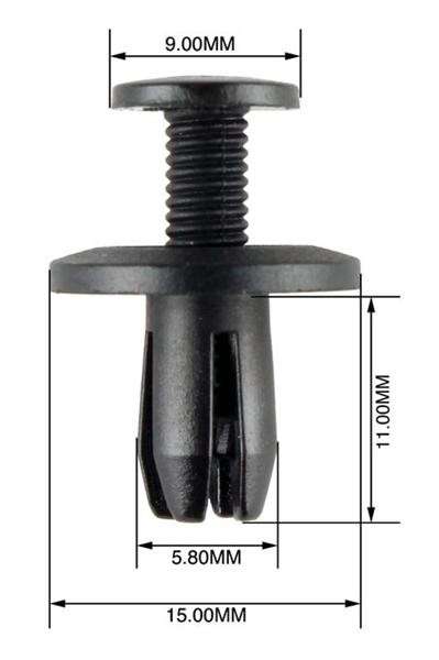 Panel Clips - 6 to 7mm - 10 Pieces