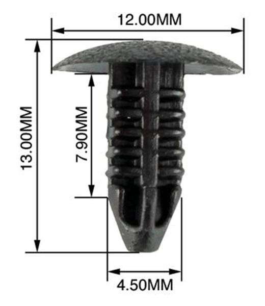 Panel Clips - 4.5mm - 10 Pieces