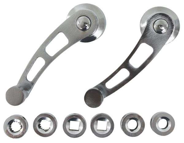 Universal Window Winder Set - Chrome