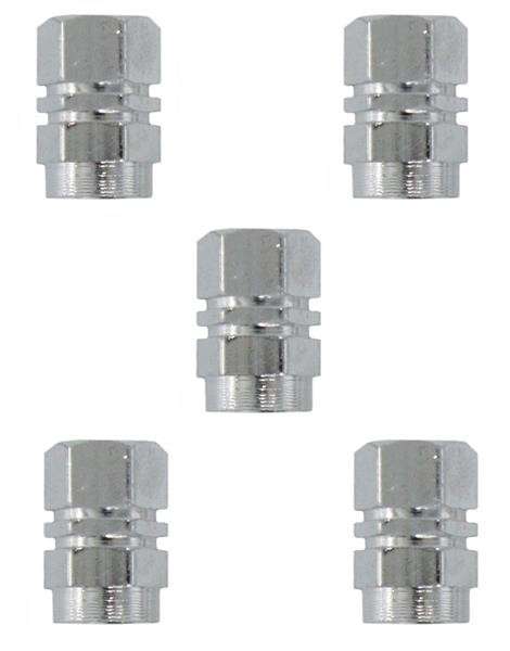 Valve Caps - Silver - 5 Piece