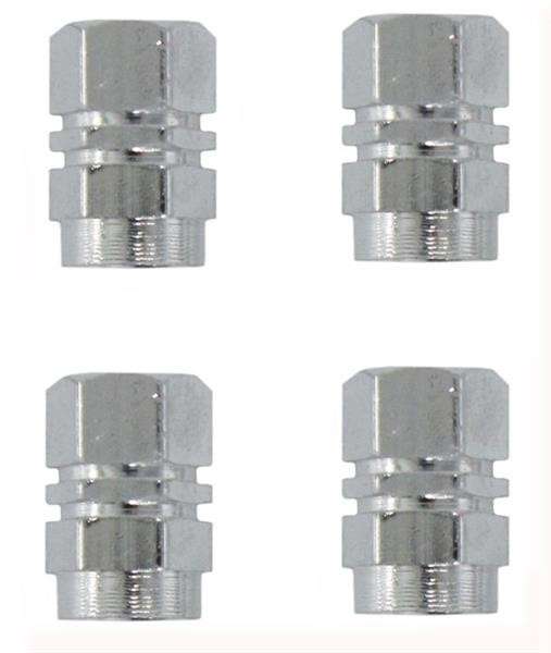 Valve Caps - Silver - 4 Piece