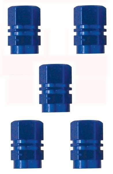 Valve Caps - Blue - 5 Piece