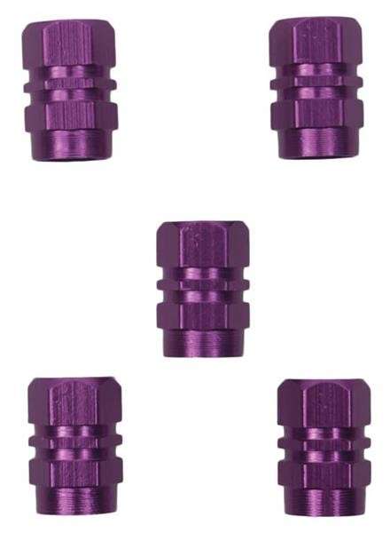 Valve Caps - Purple - 5 Piece