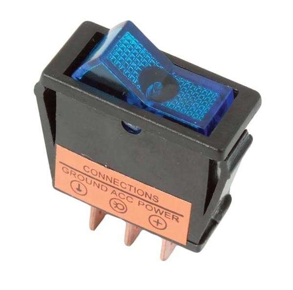 Rocker Switch - Blue - Illuminated