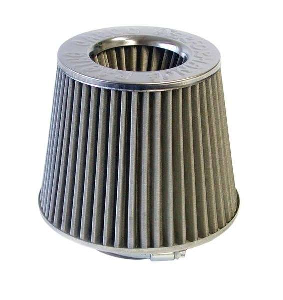 Open Top Cone Air Filter - 76mm - Stainless Steel