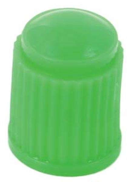 Valve Cap - Plastic - Green - 100 Pieces