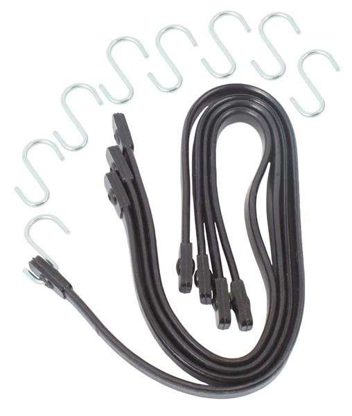Rubber Baggage Straps - 4 Piece