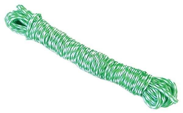 Ski Rope - Green/White - 5mm x 10m