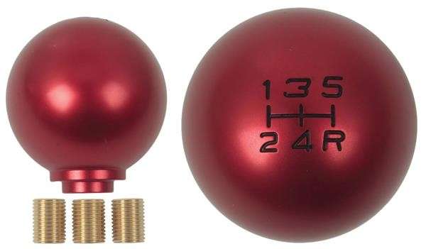 Aluminium Gear Knob - Red - Thread Type