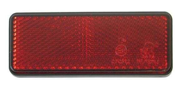 Rectangle Red Reflector - 95 x 38mm