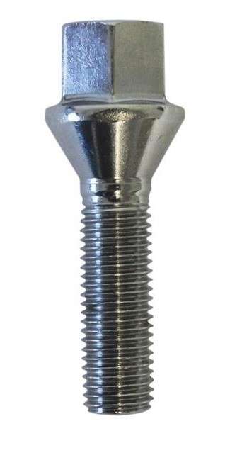 Chrome Wheel Stud [35mm x 12mm x 1.5mm]