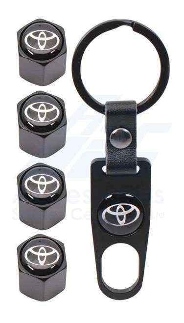 Valve Caps - Toyota with Key Ring