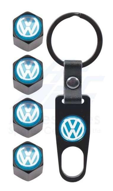 Valve Caps - VW with Key Ring