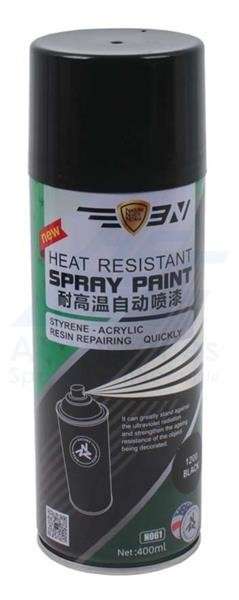 Heat Resistant Aerosol Spray Paint - Black - 400ml