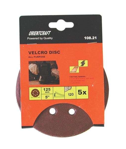 Velcro Sanding Disc with Hole 125mm120(5)