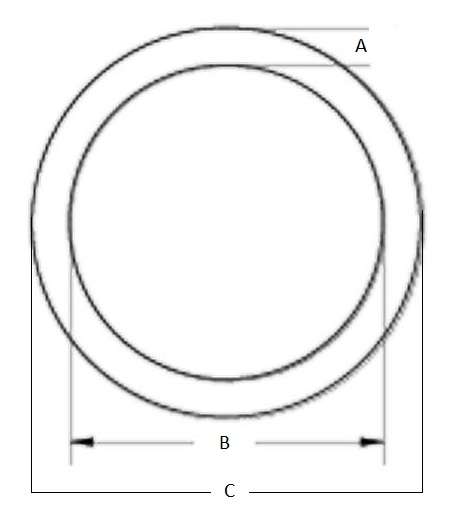Welded Ring - 40mm (40kg) - 316SS