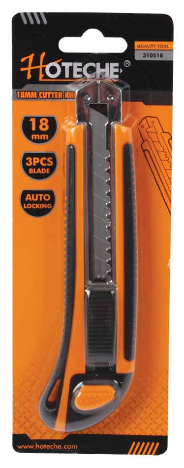 Utility Cutter - Heavy Duty - 18mm with 3 Blades