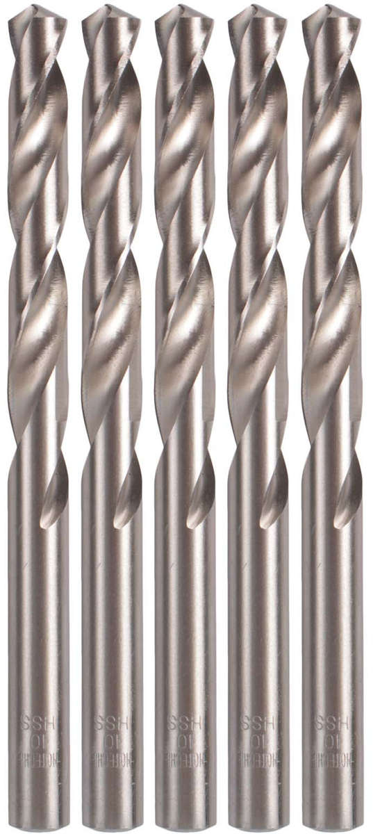 Hoteche HSS Drill Bits - 10mm (5 Piece)