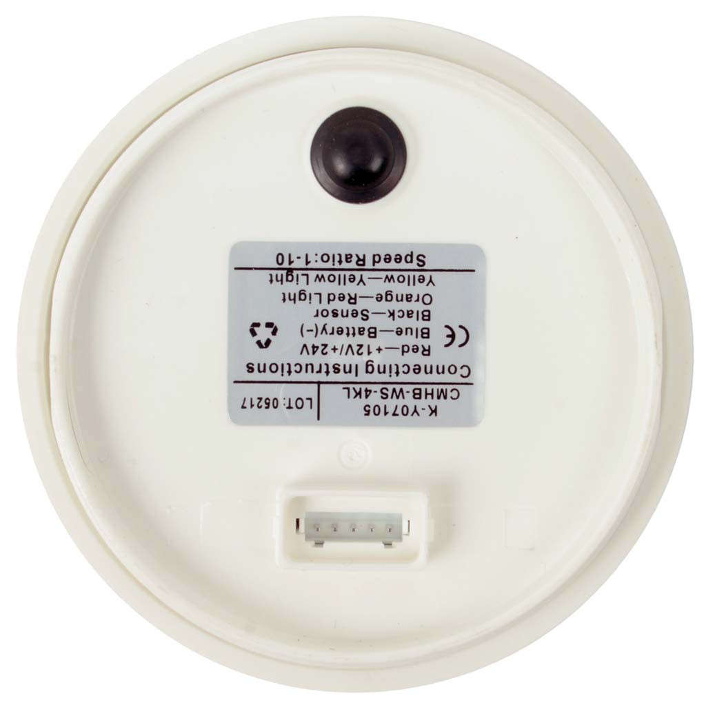 Tachometer 4000rpm - 85mm - White